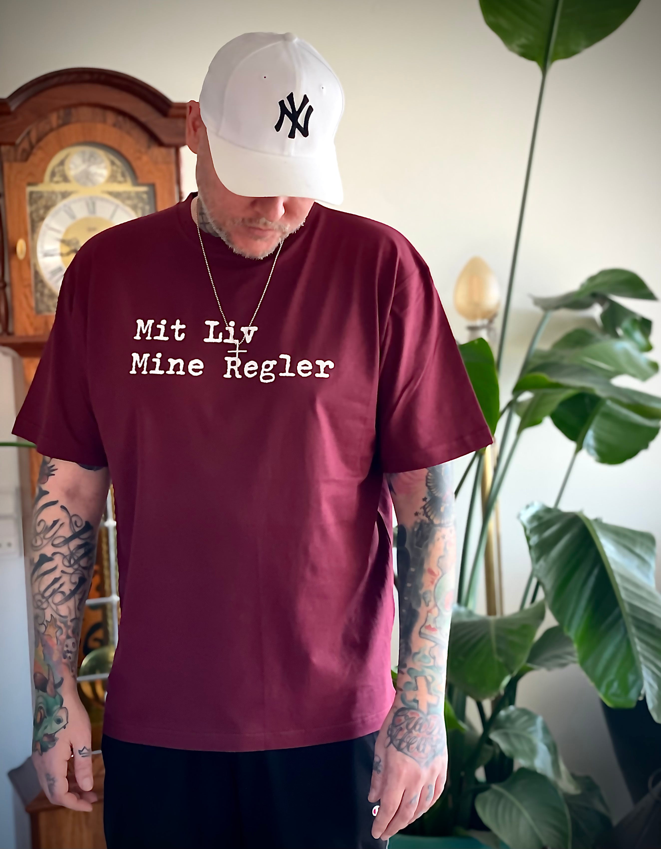 Mit Liv Mine Regler T-Shirt - Burgundy